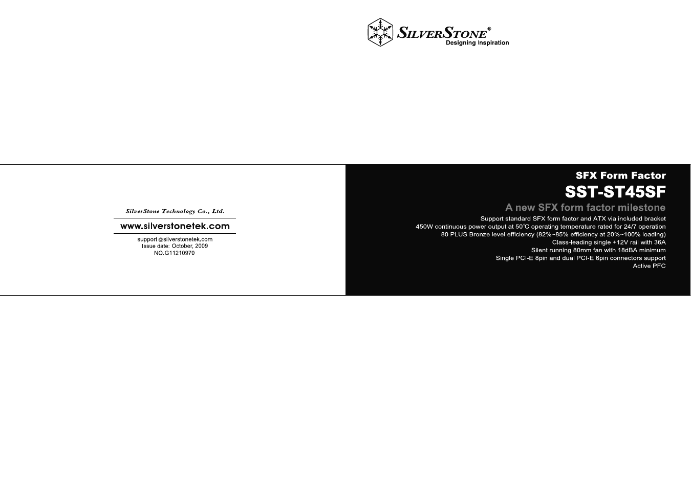 SilverStone ST45SF Manual User Manual | 6 pages