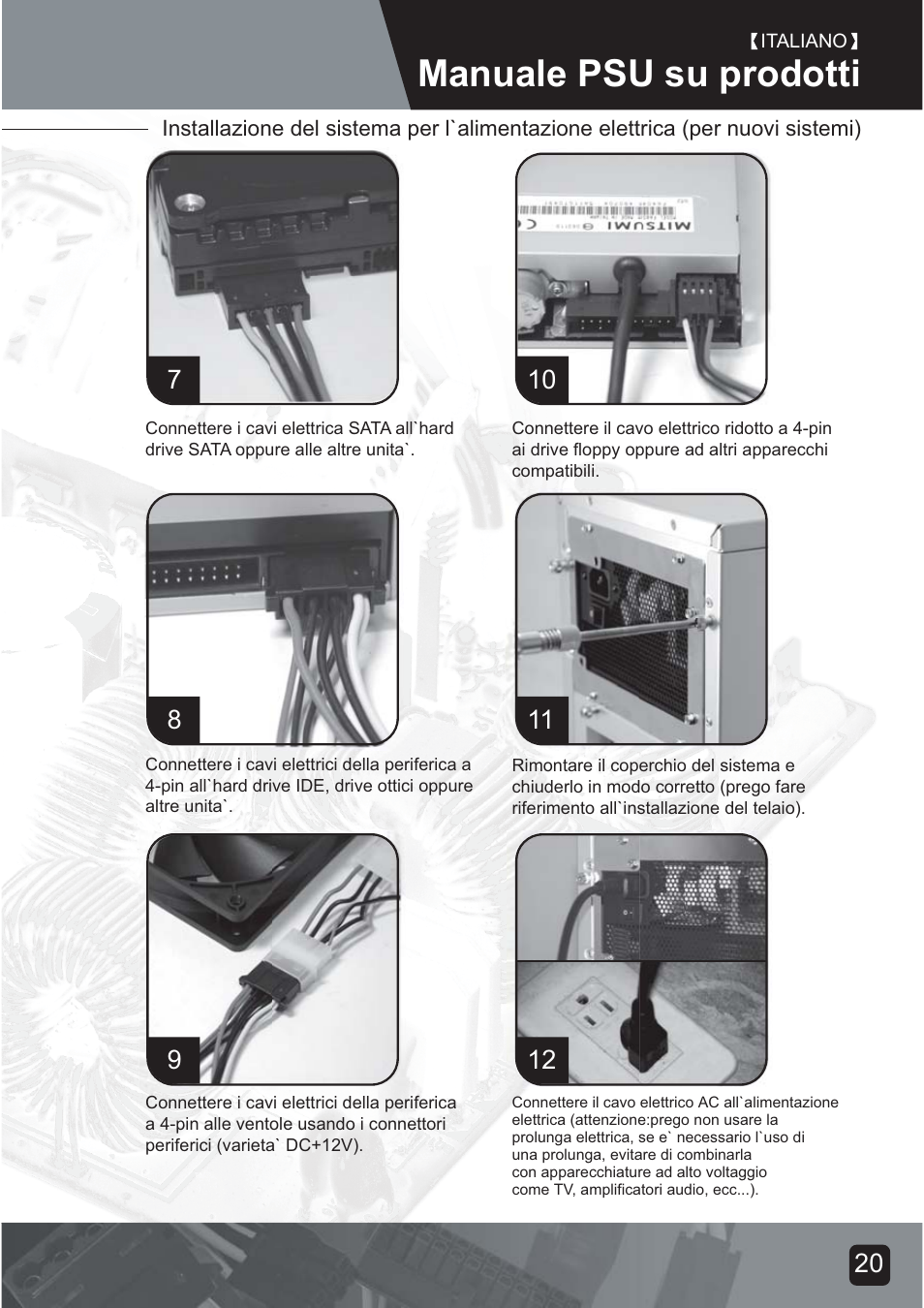 Psu-manual-22, Manuale psu su prodotti | SilverStone ST75F-G Evolution installation User Manual | Page 22 / 64