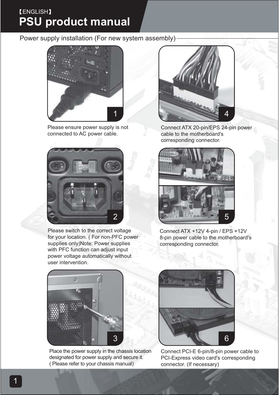 Psu-manual-03, Psu product manual | SilverStone ST75F-G Evolution installation User Manual | Page 3 / 64