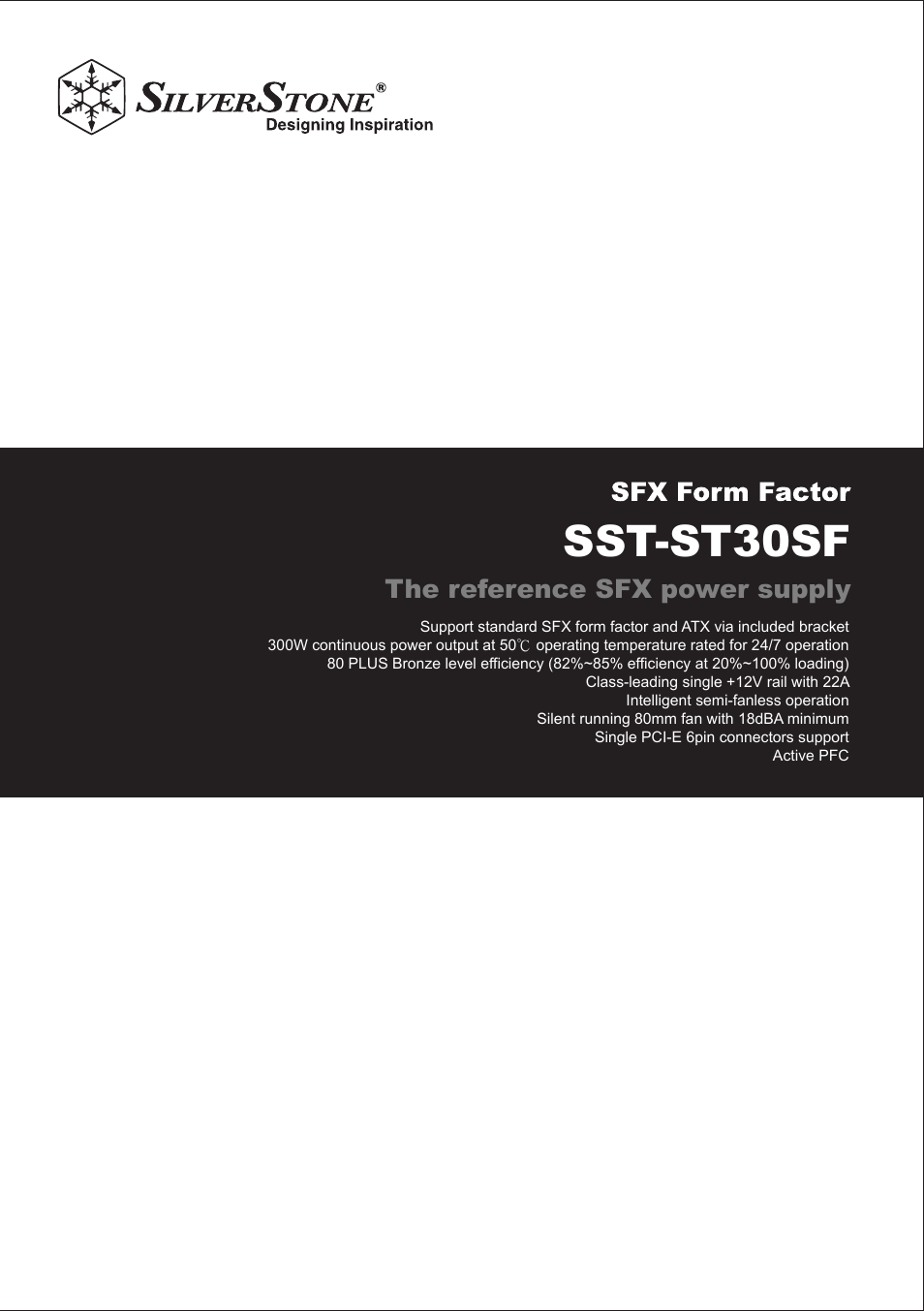 SilverStone ST30SF User Manual | 12 pages