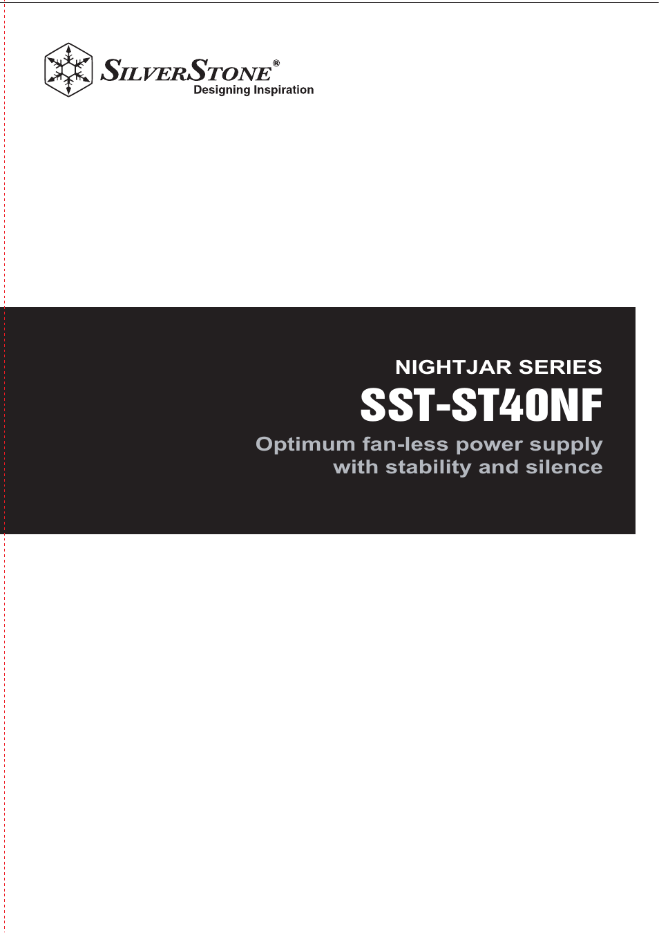 SilverStone ST40NF Manual User Manual | 12 pages