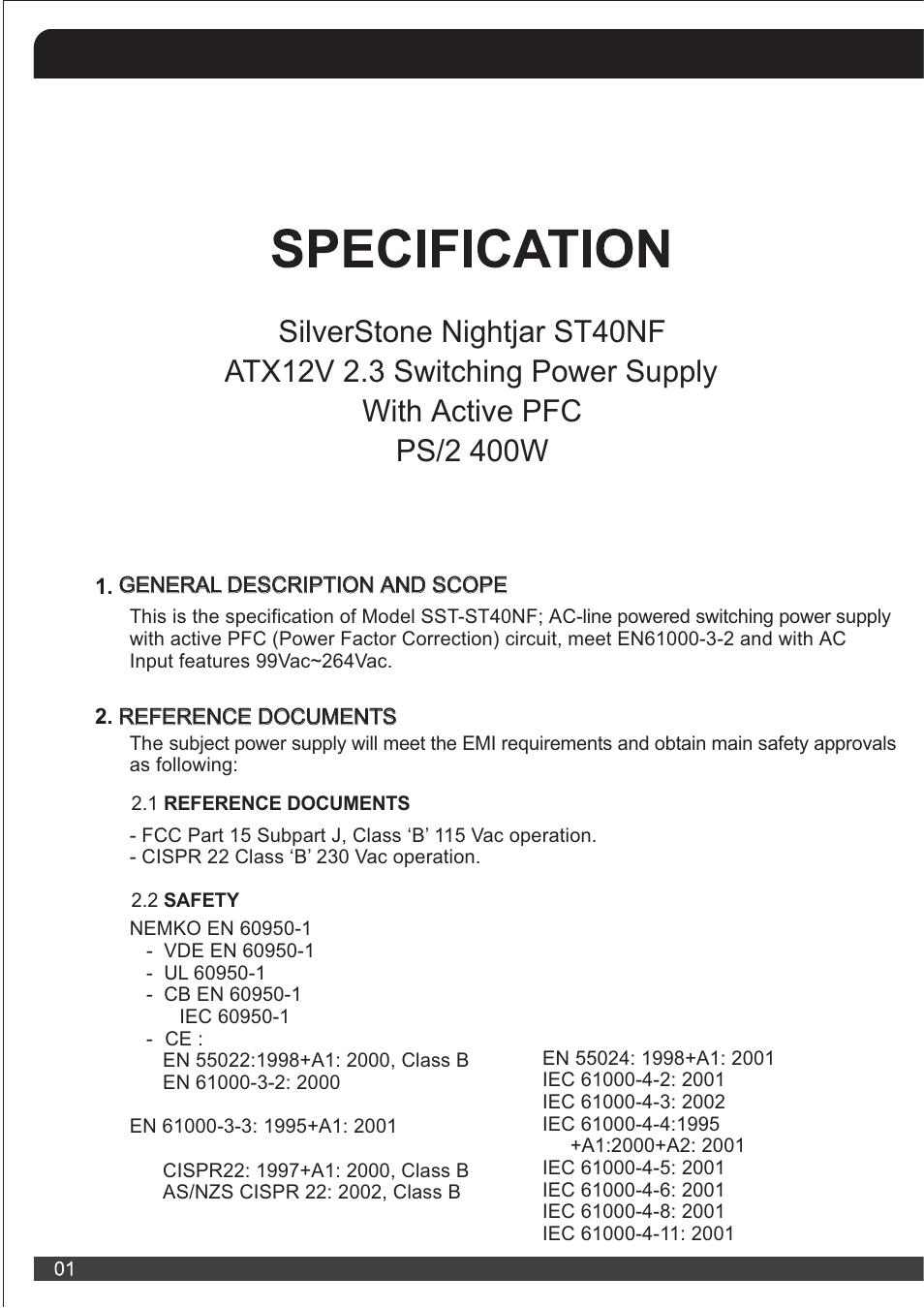 St40nf manual-1 | SilverStone ST40NF Manual User Manual | Page 2 / 12