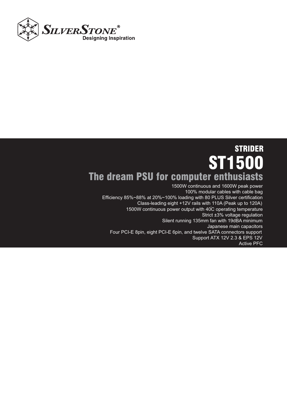 SilverStone ST1500 Manual User Manual | 12 pages