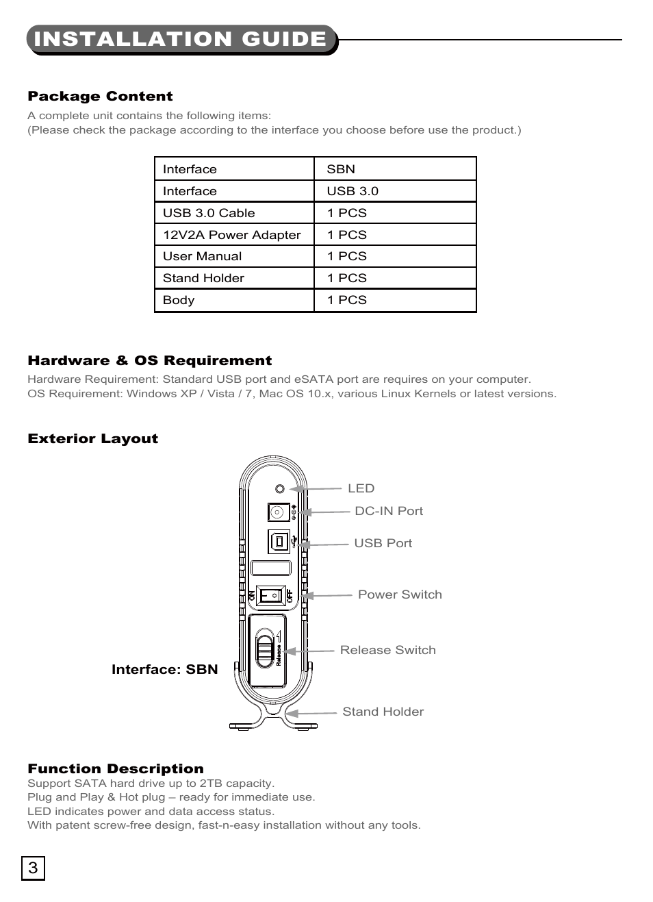 Ts07(s033)-manual-p3.pdf, Lnstallation guide | SilverStone TS07 User Manual | Page 4 / 44