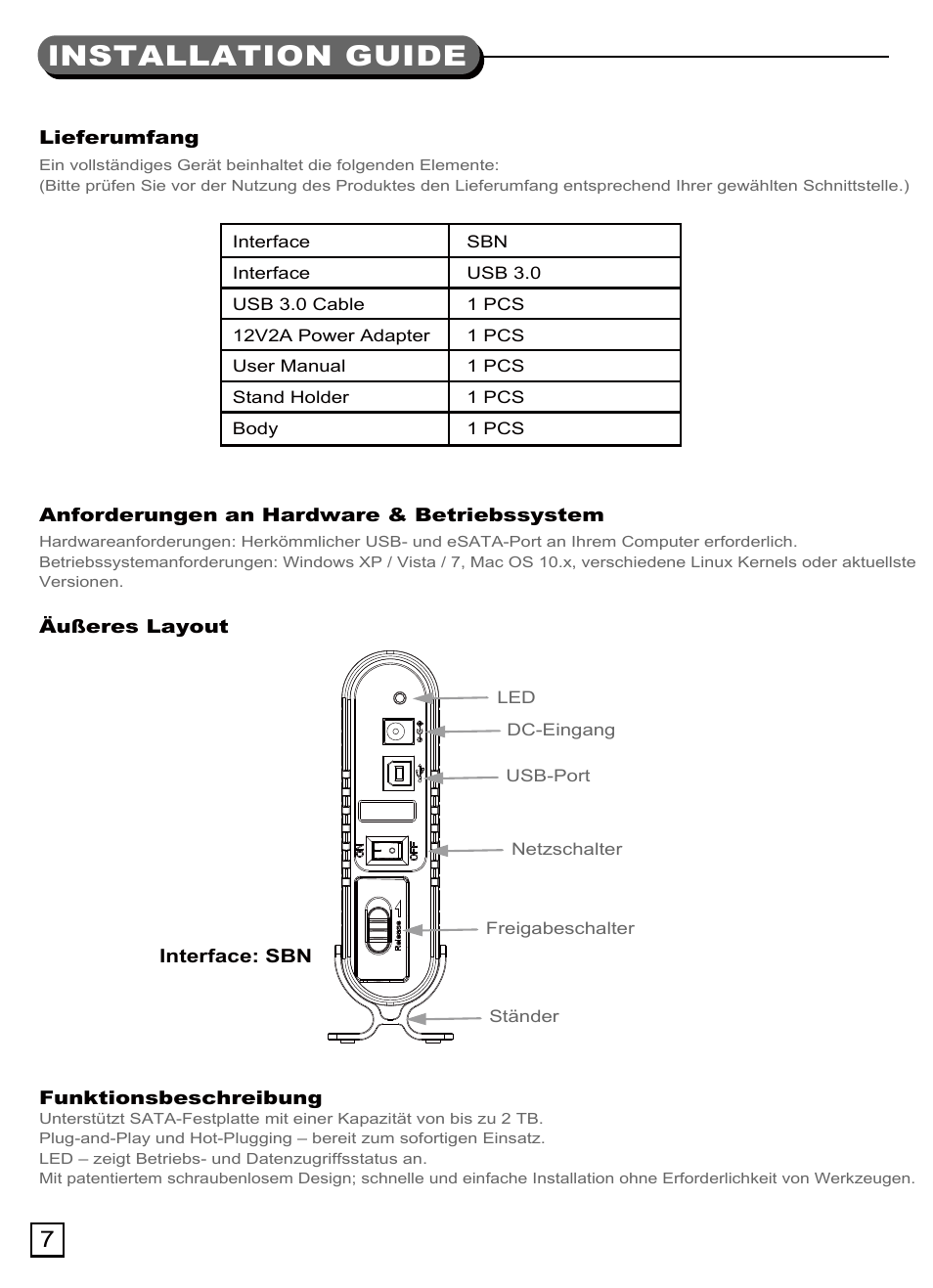 Ts07(s033)-manual-p7.pdf, Lnstallation guide | SilverStone TS07 User Manual | Page 8 / 44