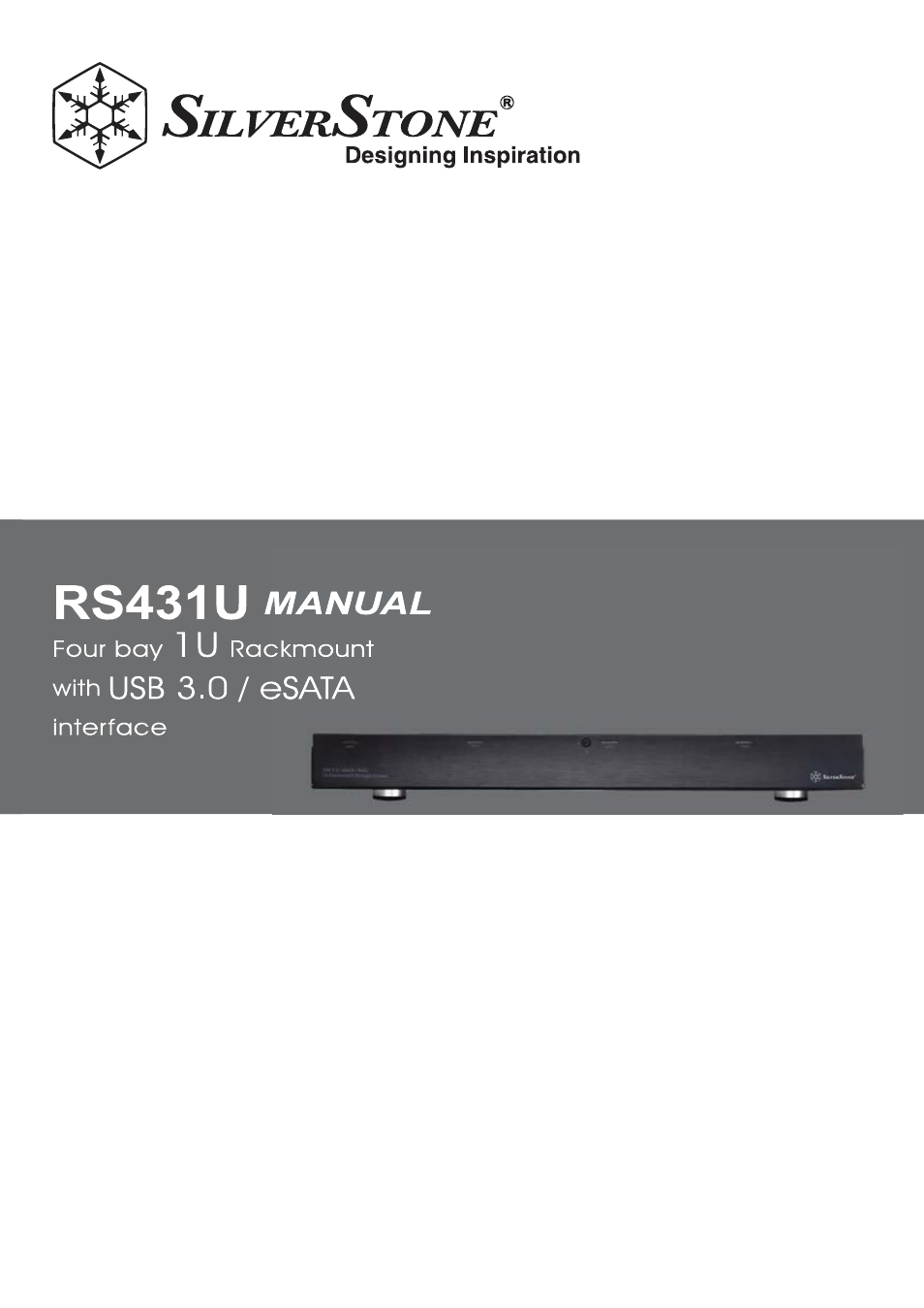 SilverStone RS431U User Manual | 20 pages