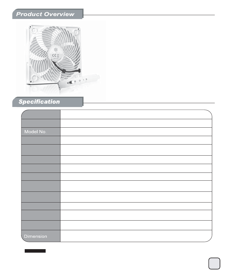 Ap182(a130)-manual-p02, Sst-ap182, Air penetrator series | The power of house fan for your pc | SilverStone AP182 User Manual | Page 3 / 11