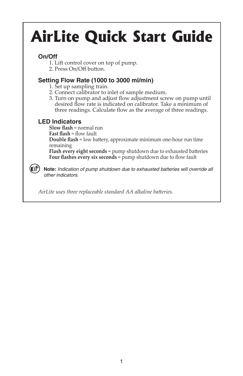 Airlite quick start guide | SKC 110-100 AirLite User Manual | Page 3 / 16