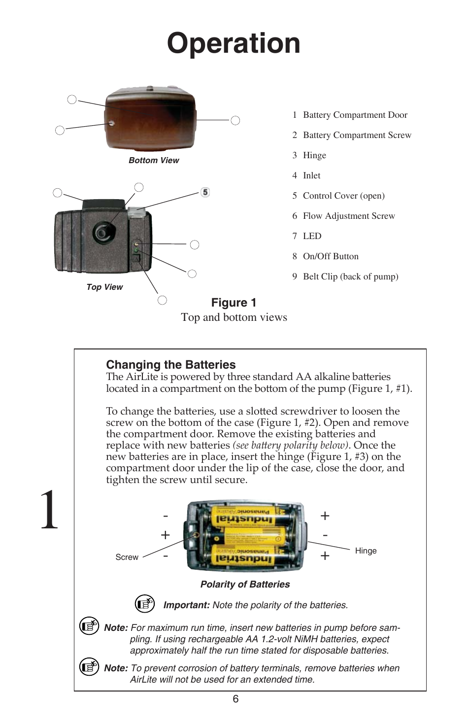 Operation | SKC 110-100 AirLite User Manual | Page 8 / 16