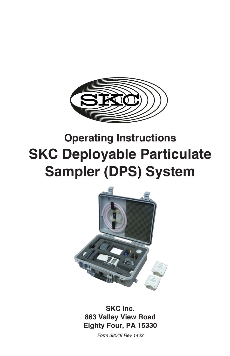 SKC 100-3901 DPS (Deployable Particulate Sampler) System User Manual | 19 pages