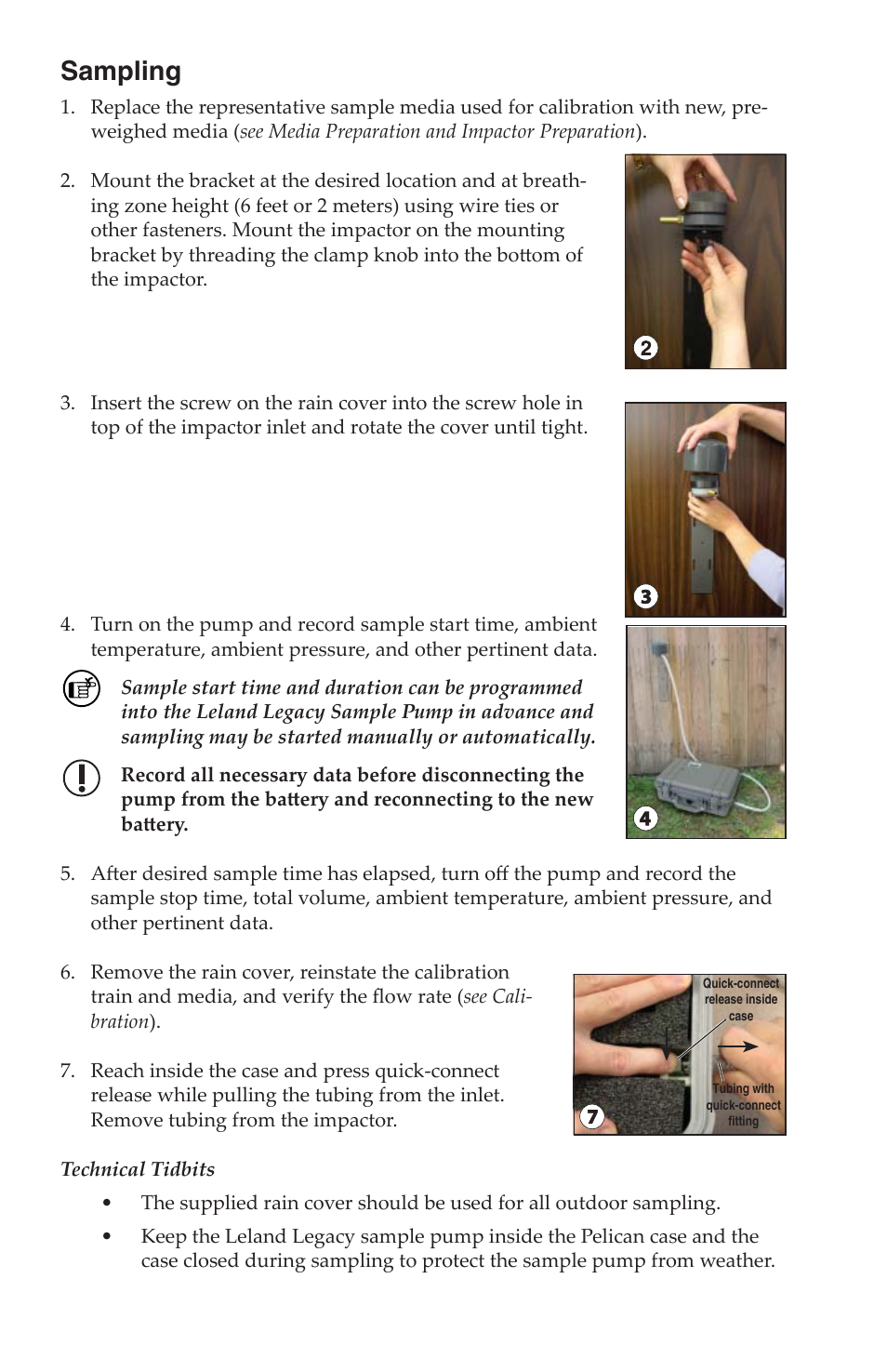 Sampling | SKC 100-3901 DPS (Deployable Particulate Sampler) System User Manual | Page 15 / 19