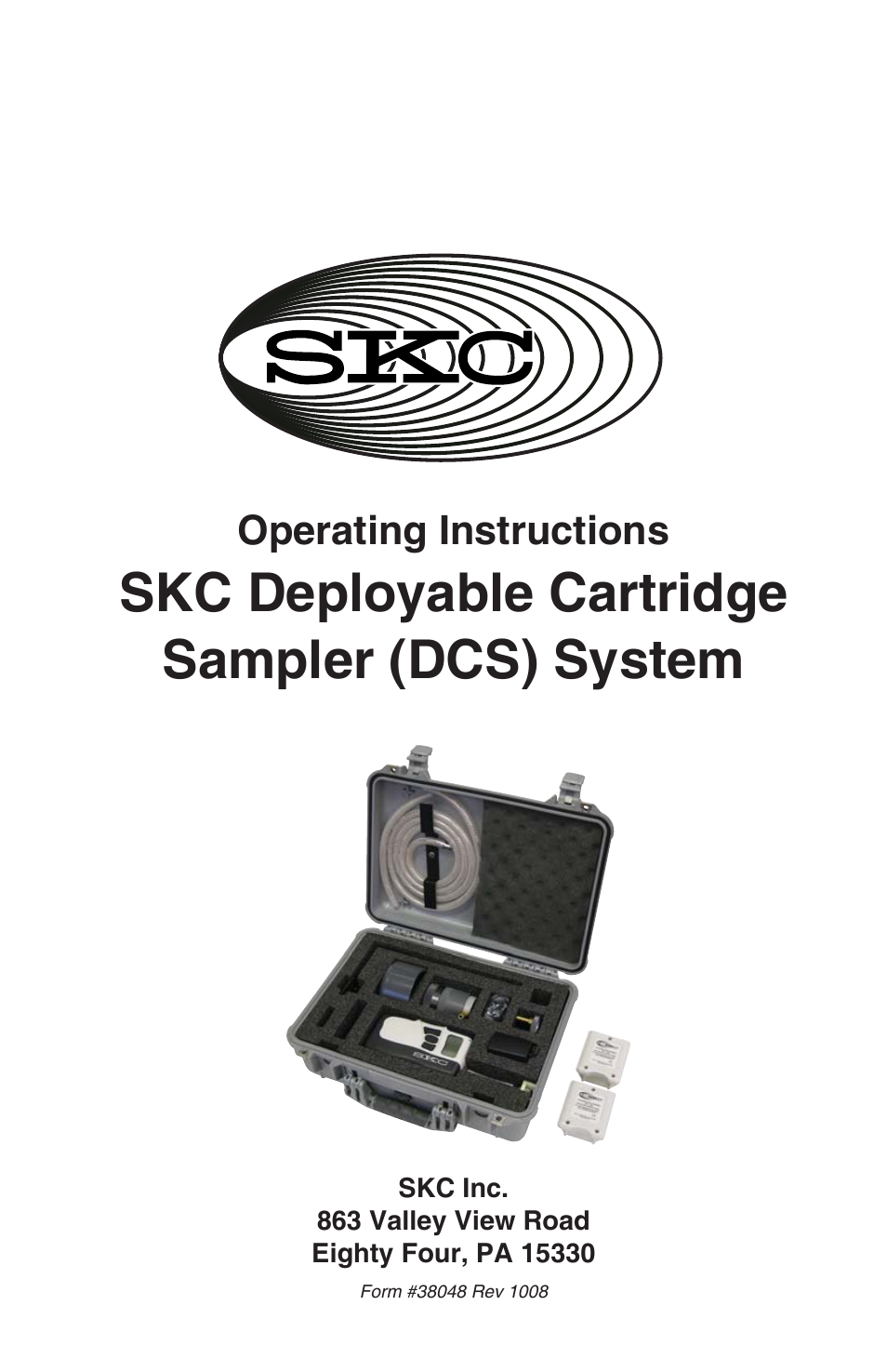 SKC DCS (Deployable Cartridge Sampler) System User Manual | 18 pages