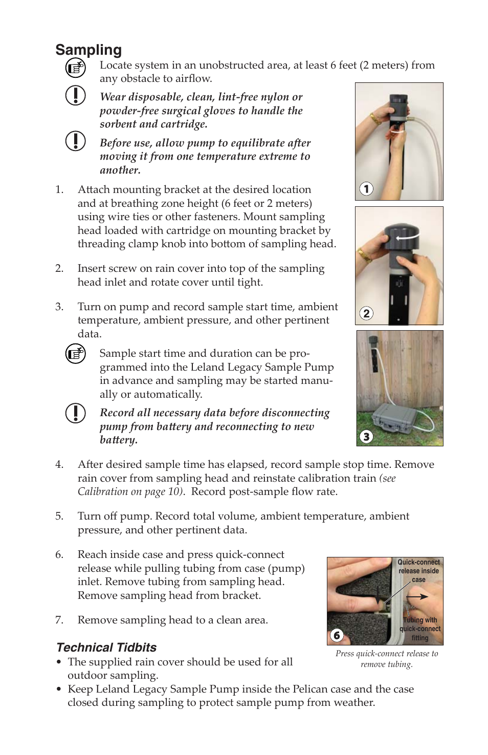 Sampling, Technical tidbits | SKC DCS (Deployable Cartridge Sampler) System User Manual | Page 14 / 18