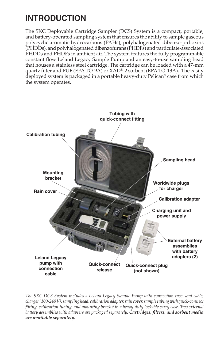 Introduction | SKC DCS (Deployable Cartridge Sampler) System User Manual | Page 4 / 18