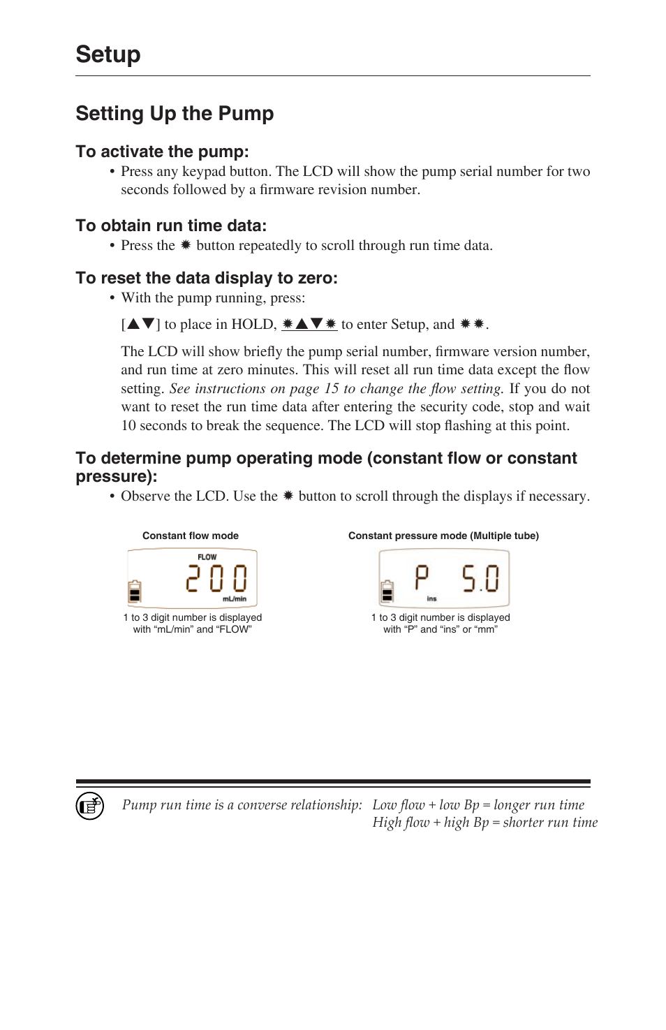 Setup, Setting up the pump | SKC 210-1000 Pocket Pump User Manual | Page 14 / 31