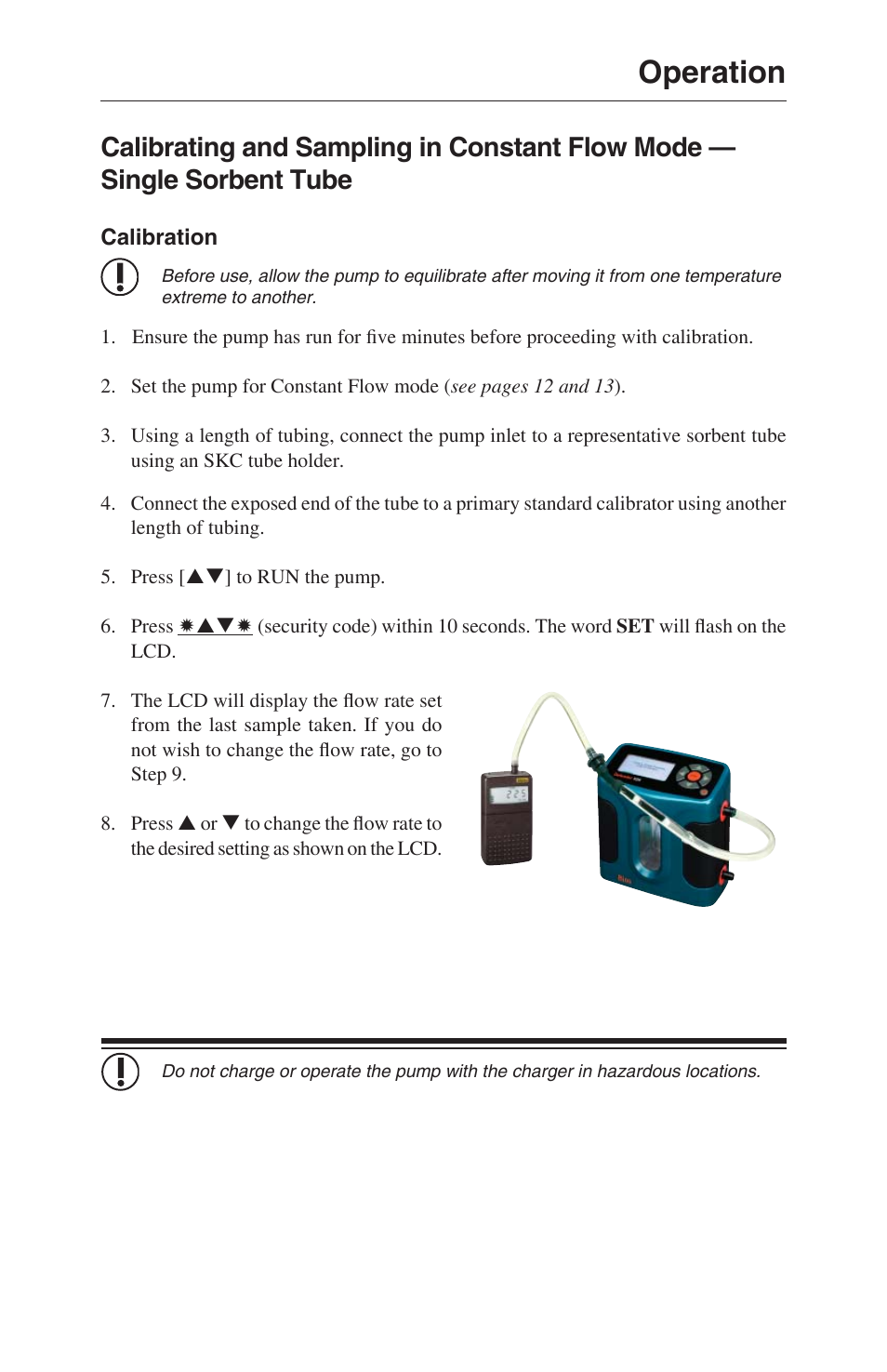 Operation | SKC 210-1000 Pocket Pump User Manual | Page 17 / 31