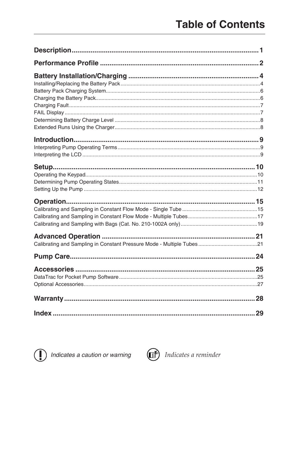 SKC 210-1000 Pocket Pump User Manual | Page 2 / 31