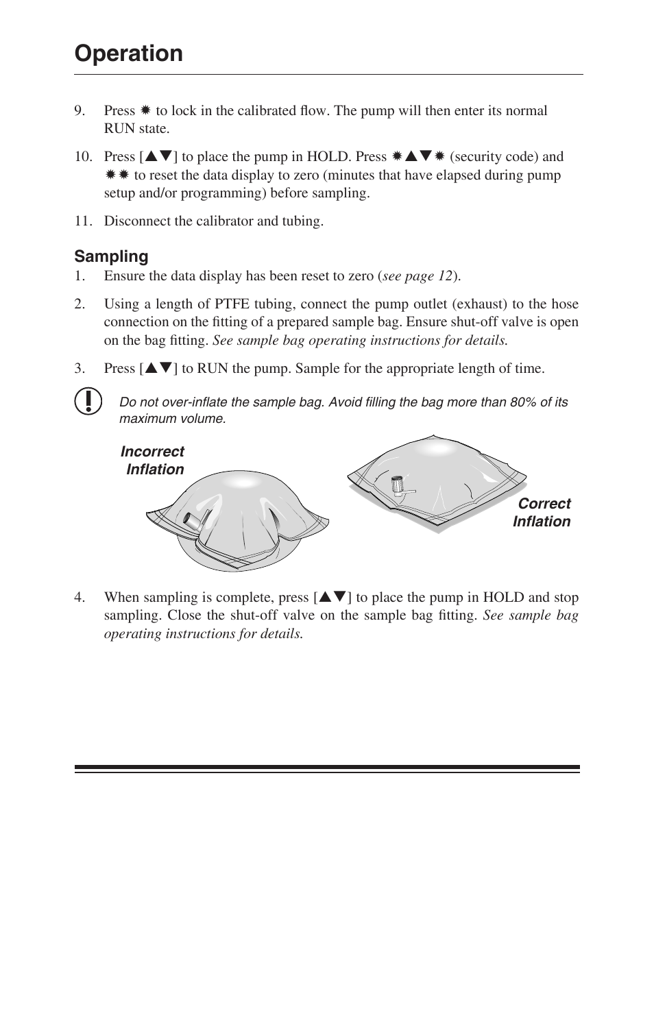 Operation | SKC 210-1000 Pocket Pump User Manual | Page 22 / 31