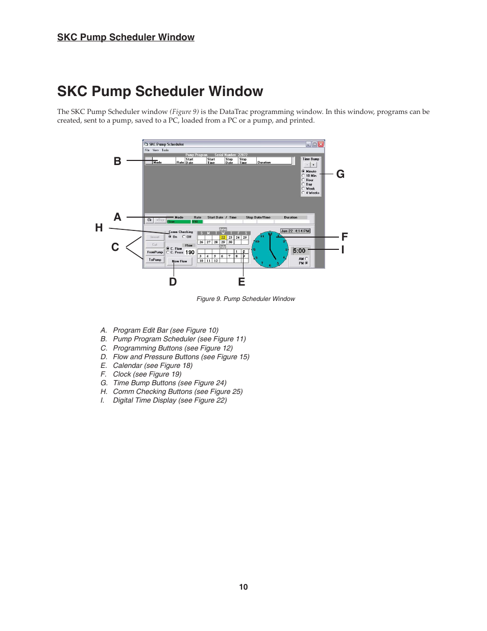 Skc pump scheduler window | SKC DataTrac for the Pocket Pump User Manual | Page 12 / 33