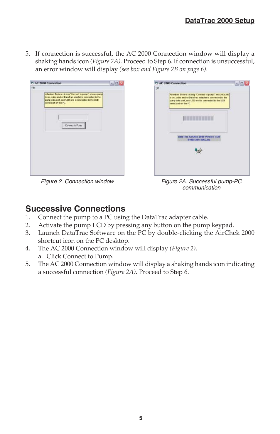 Successive connections | SKC DatraTrac 2000 for the AirChek 2000_3000 User Manual | Page 7 / 47