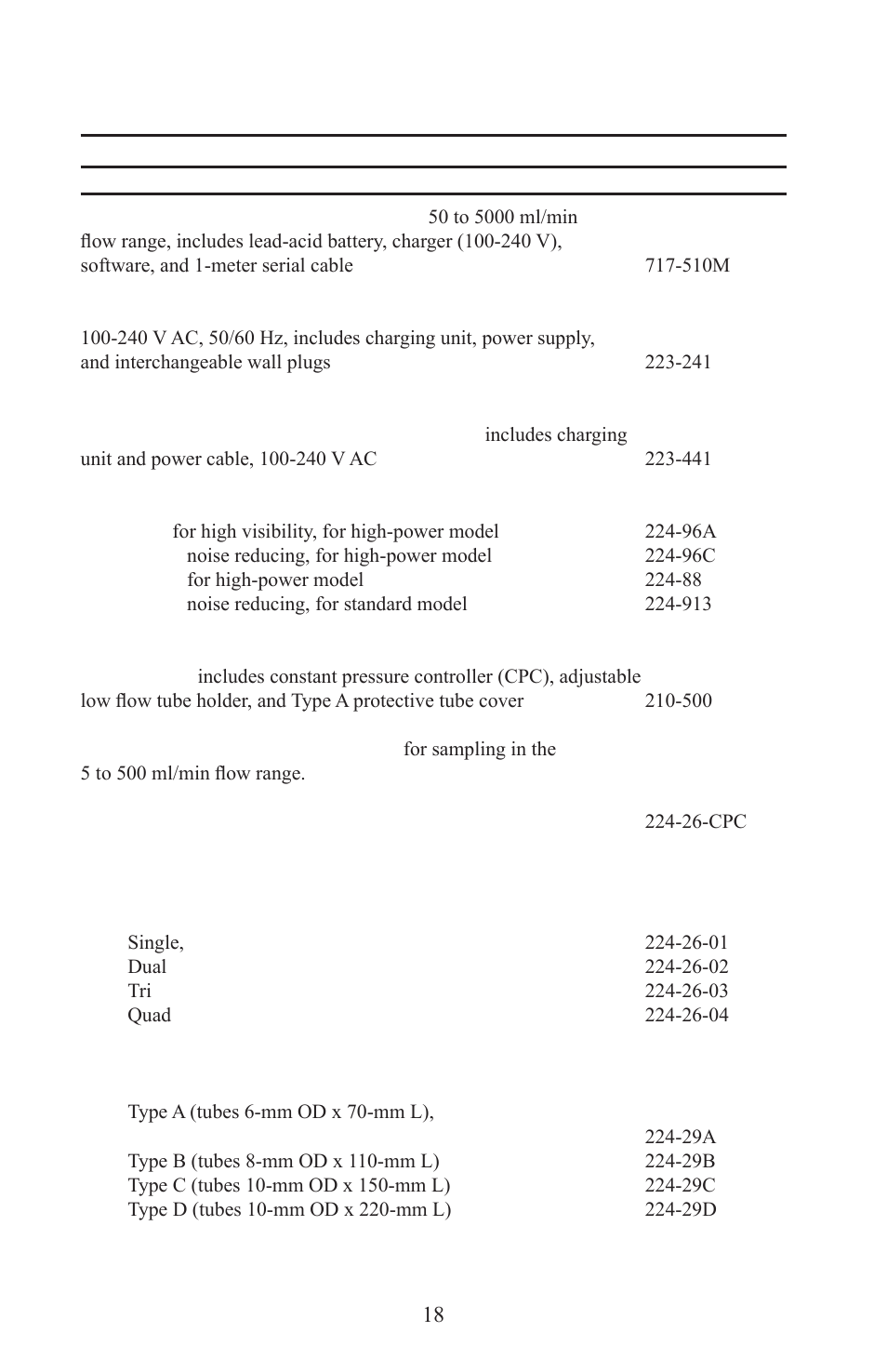 Accessories | SKC 210-5000 AirChek XR5000 User Manual | Page 21 / 22