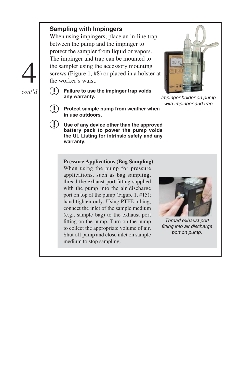 SKC 224-PCXR4 Universal Pump User Manual | Page 10 / 27