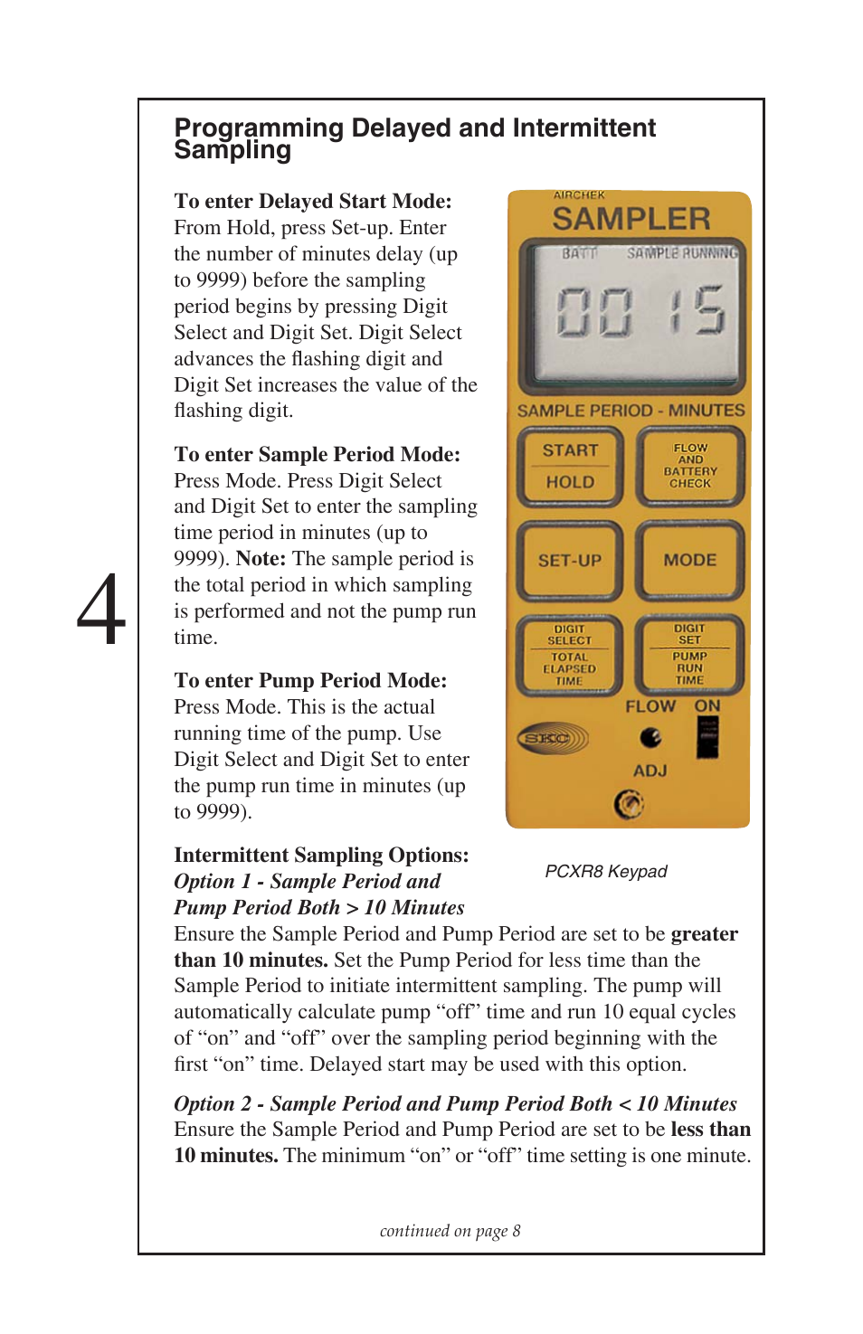 SKC 224-PCXR8 Universal Pump User Manual | Page 9 / 30