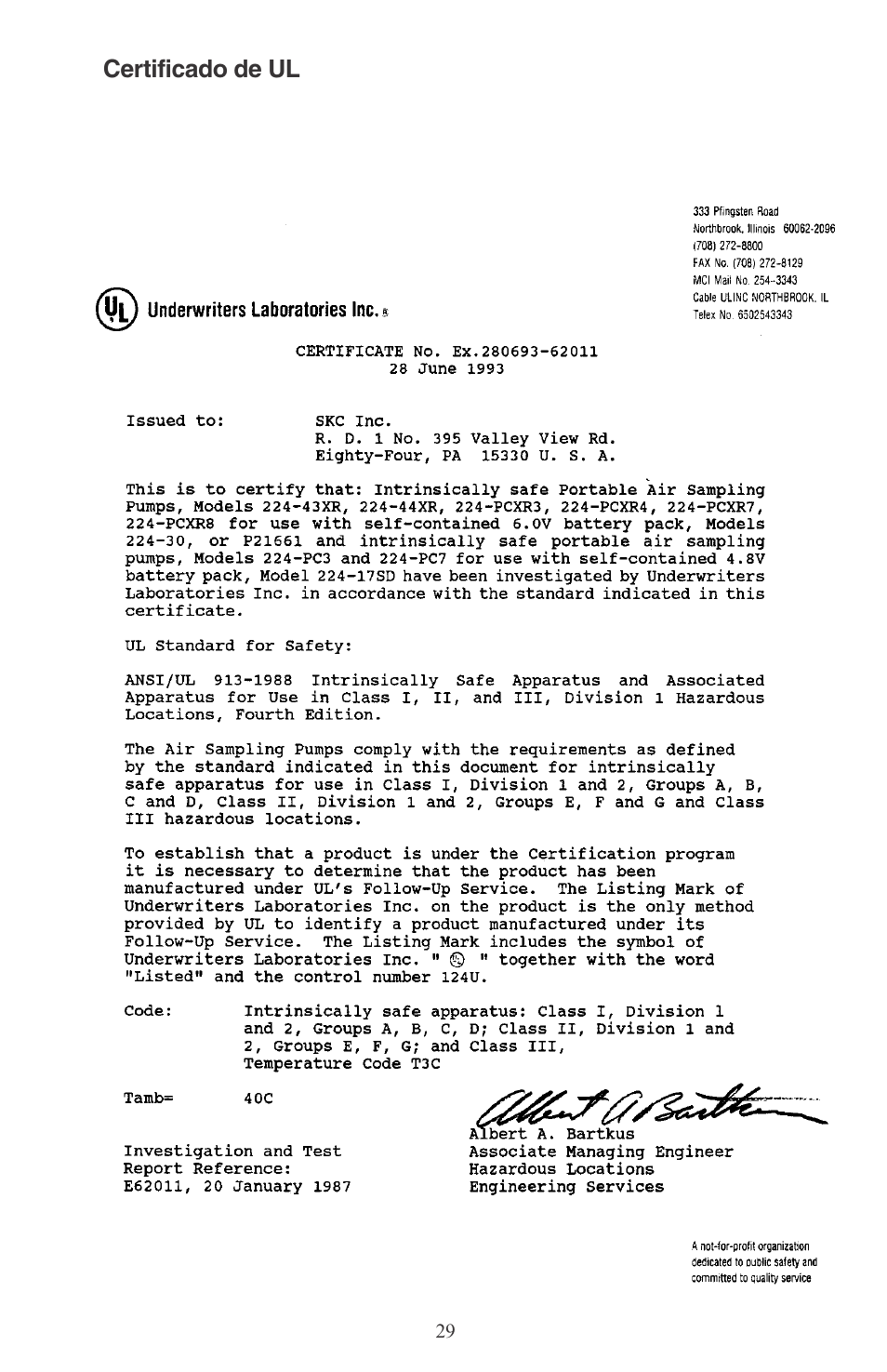 SKC 224-PCXR8 Universal Pump User Manual | Page 31 / 31