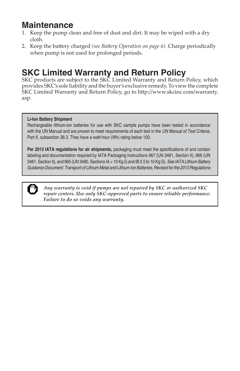 Maintenance, Skc limited warranty and return policy | SKC 228-9530 QuickTake 30 User Manual | Page 23 / 24