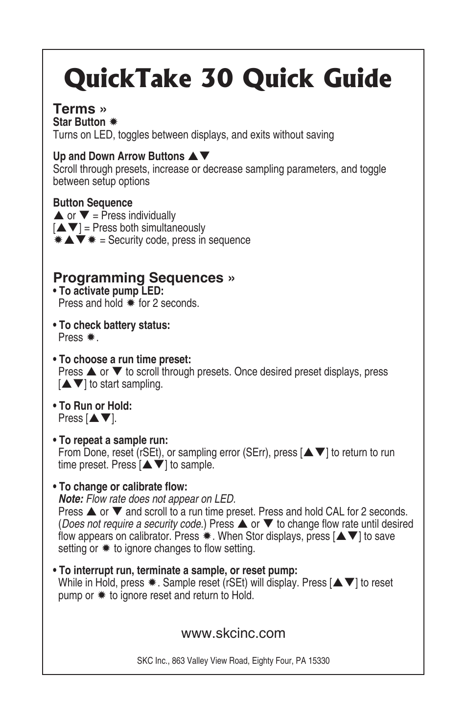 Quicktake 30 quick guide | SKC 228-9530 QuickTake 30 User Manual | Page 3 / 24