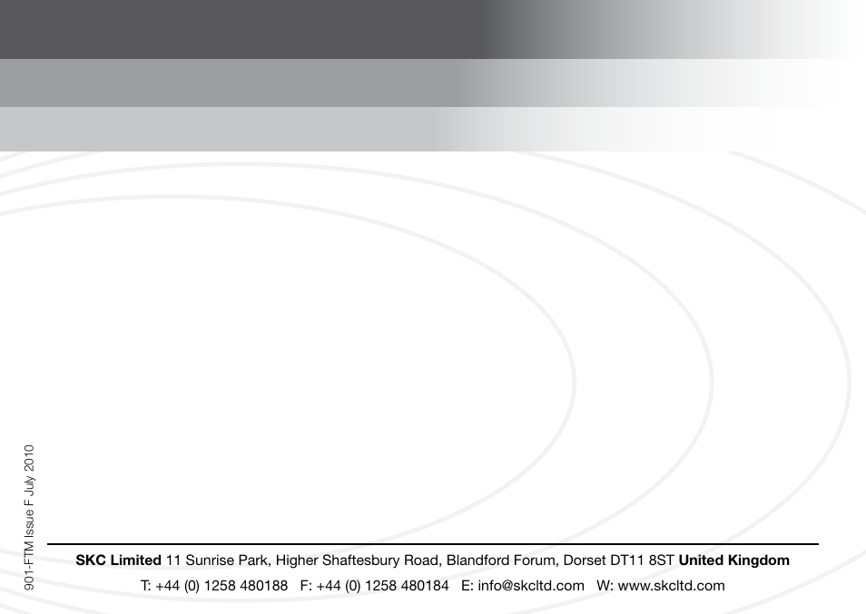 SKC 901-Series Flite 2 User Manual | Page 32 / 32