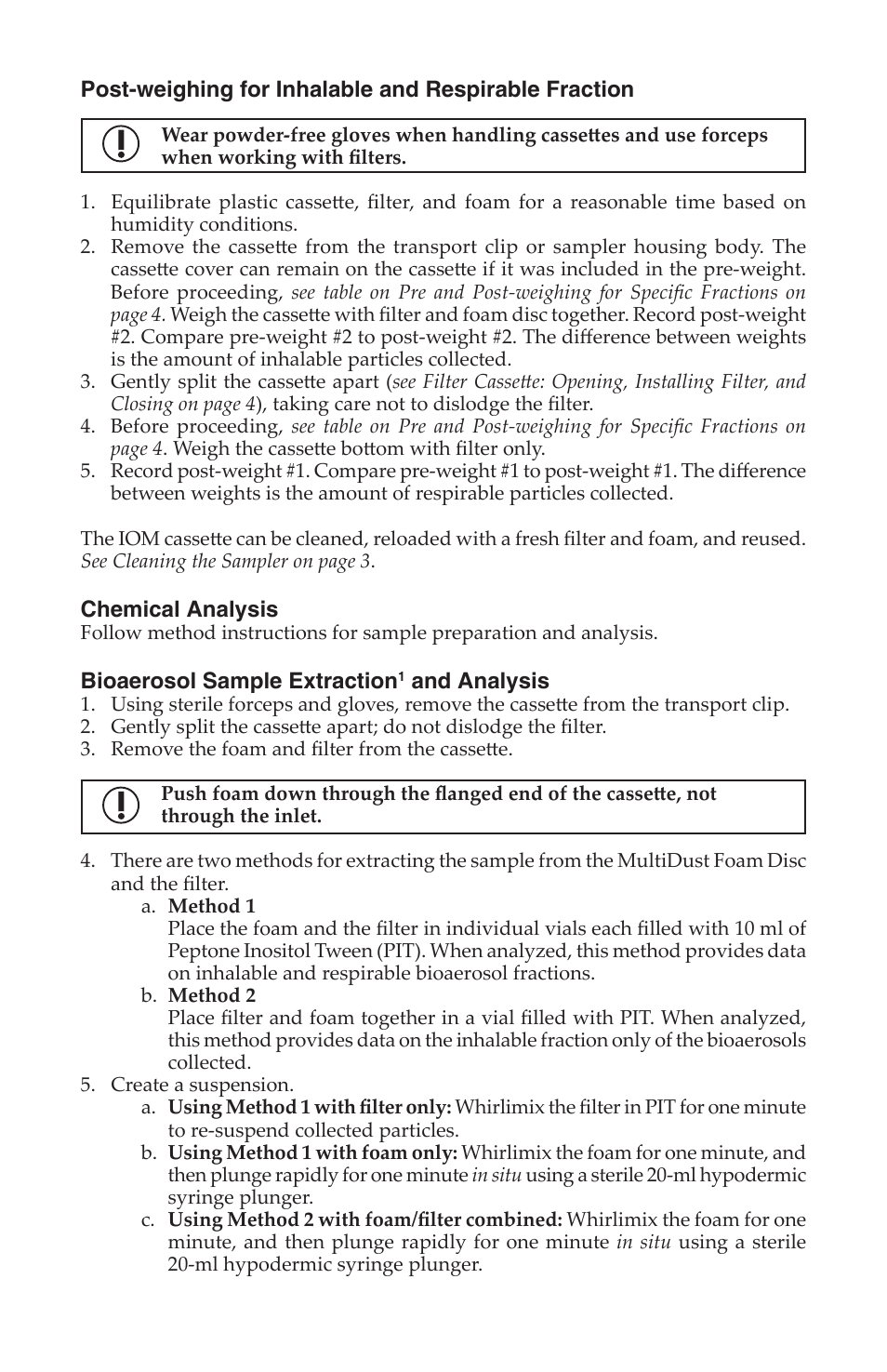 SKC 225-70A IOM Inhalable Dust Sampler with MultiDust Foam Discs User Manual | Page 10 / 12