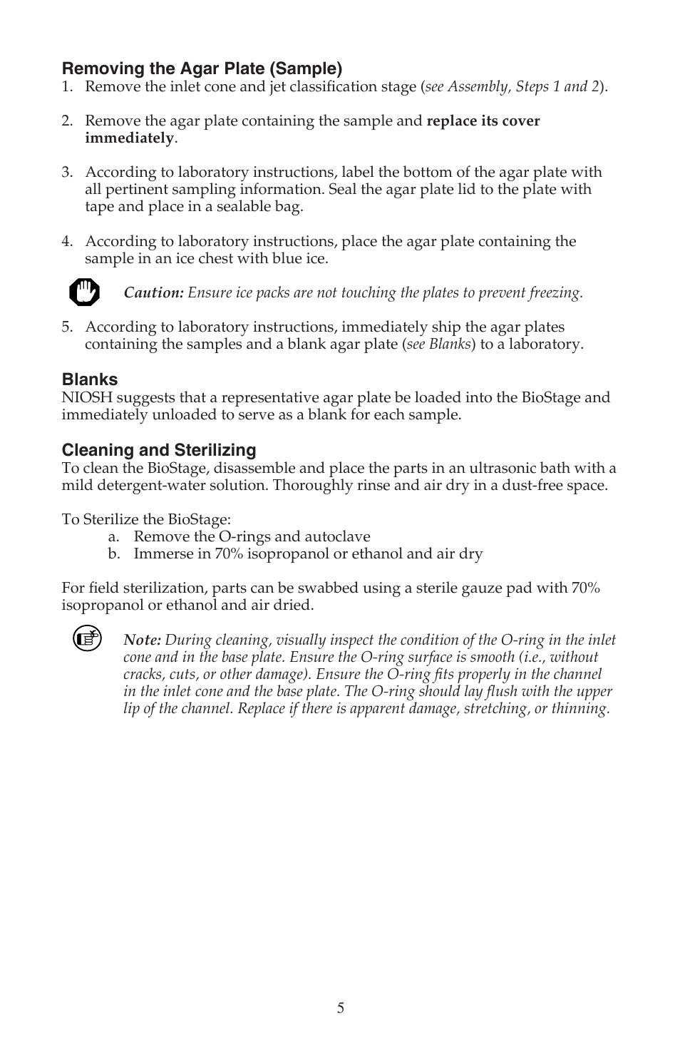 SKC 225-9611 BioStage Single-stage Bioaerosol Impactor User Manual | Page 5 / 8