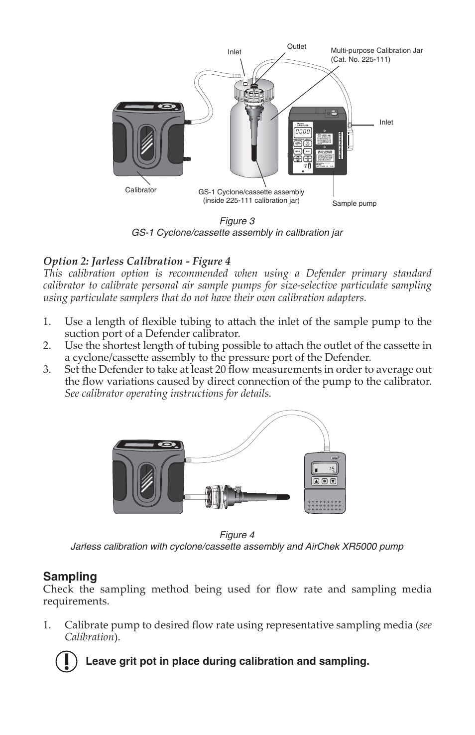 Sampling | SKC 225-105 GS-1 Cyclone User Manual | Page 3 / 4