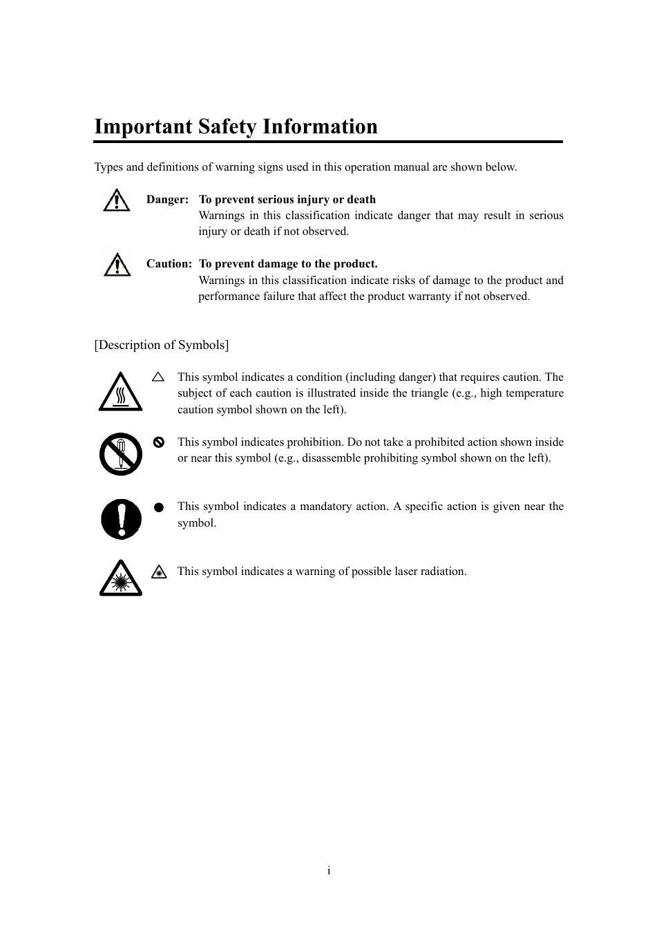 Important safety information | KANOMAX 3887 Handheld Particle Counter User Manual | Page 3 / 46