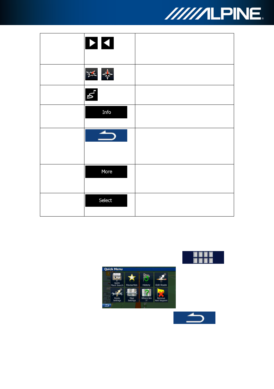 5 quick menu | Alpine INA-W910R User Manual | Page 19 / 80