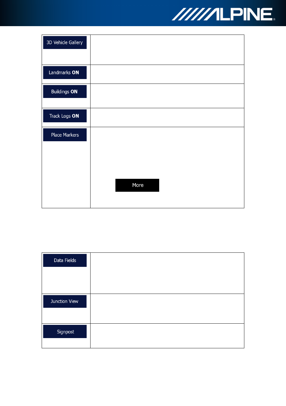7 visual guidance settings | Alpine INA-W910R User Manual | Page 75 / 80