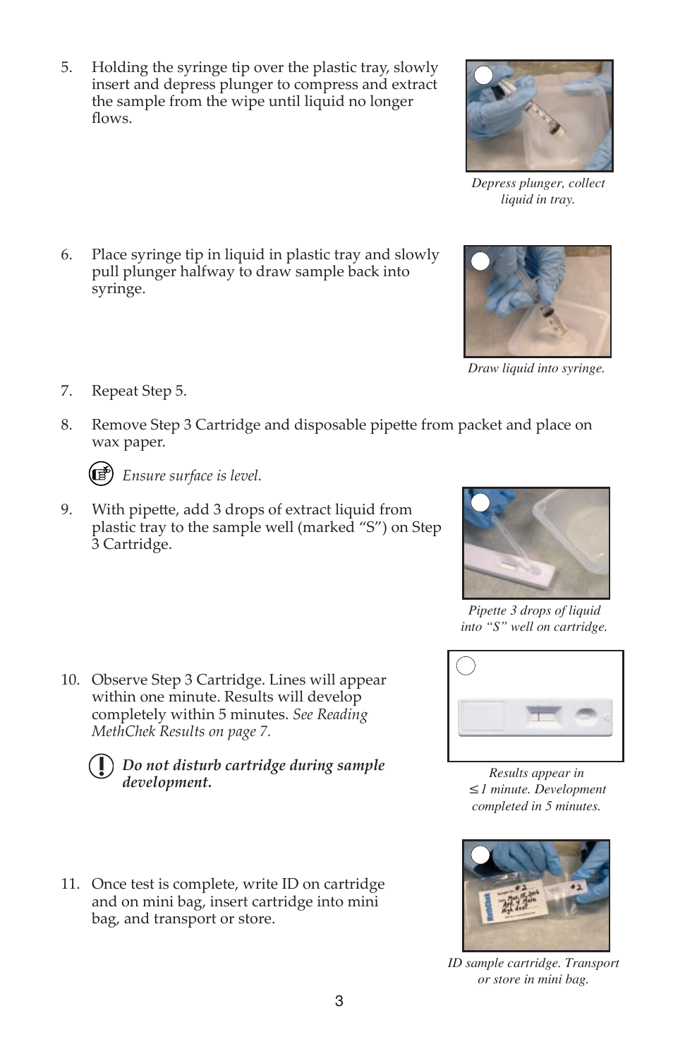 SKC 560-002 MethChek Immunoassay Wipe Kit User Manual | Page 3 / 12