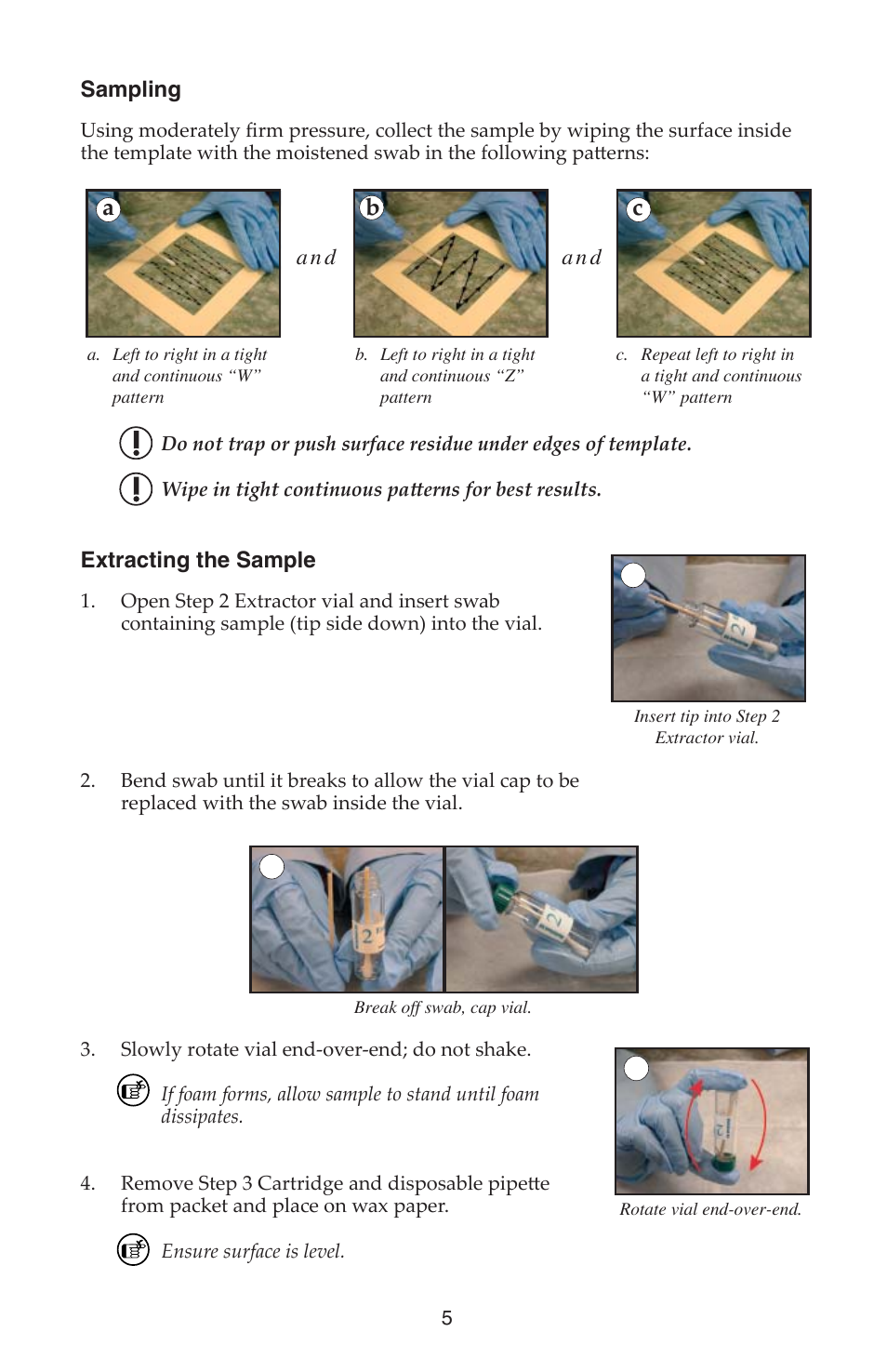 Ab c | SKC 560-002 MethChek Immunoassay Wipe Kit User Manual | Page 5 / 12