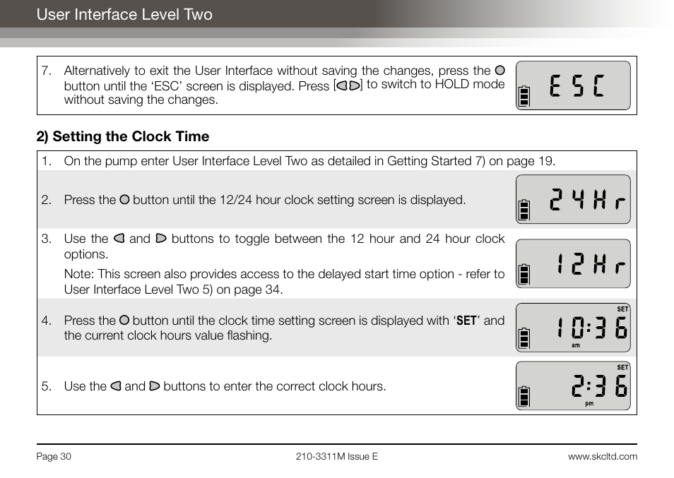 User interface level two | SKC Limited AirChek 3000 Deluxe Pump Operating Instructions User Manual | Page 32 / 68