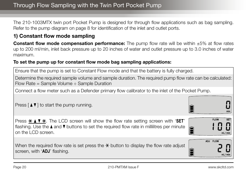 SKC Limited Pocket Pump MTX User Manual | Page 22 / 52