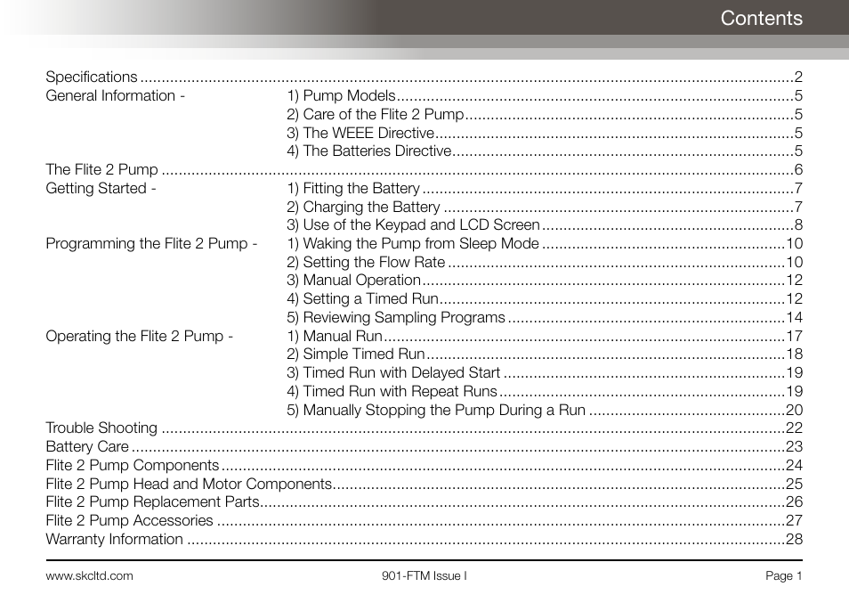 SKC Limited Flite 2 User Manual | Page 3 / 32