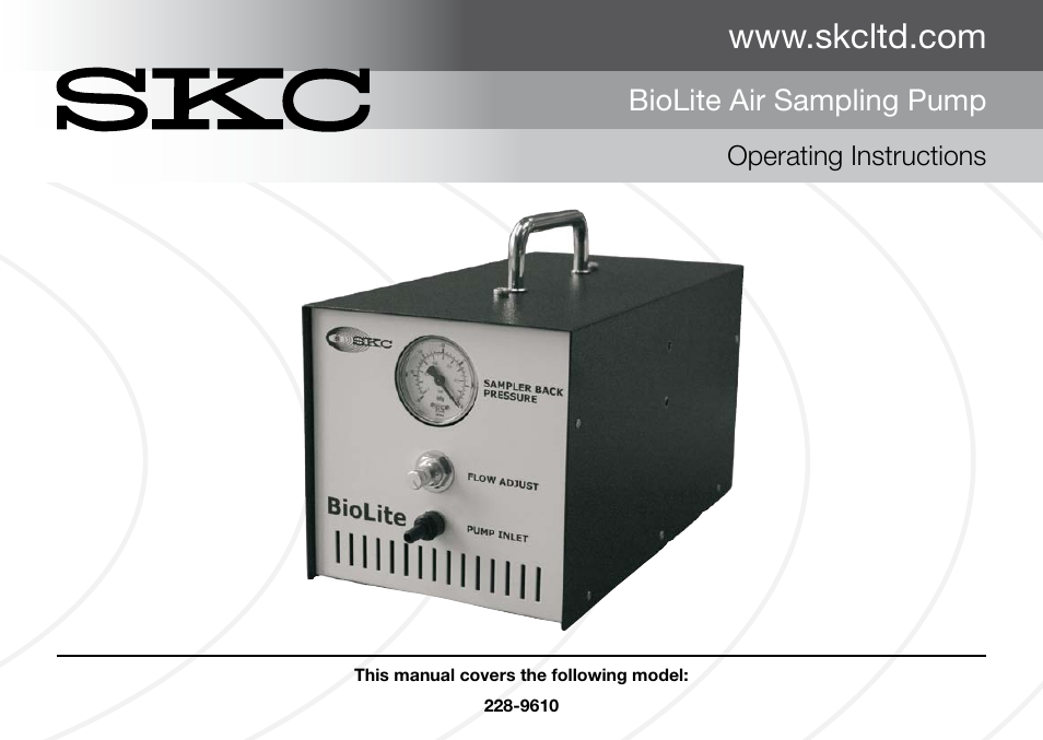 SKC Limited BioLite User Manual | 12 pages