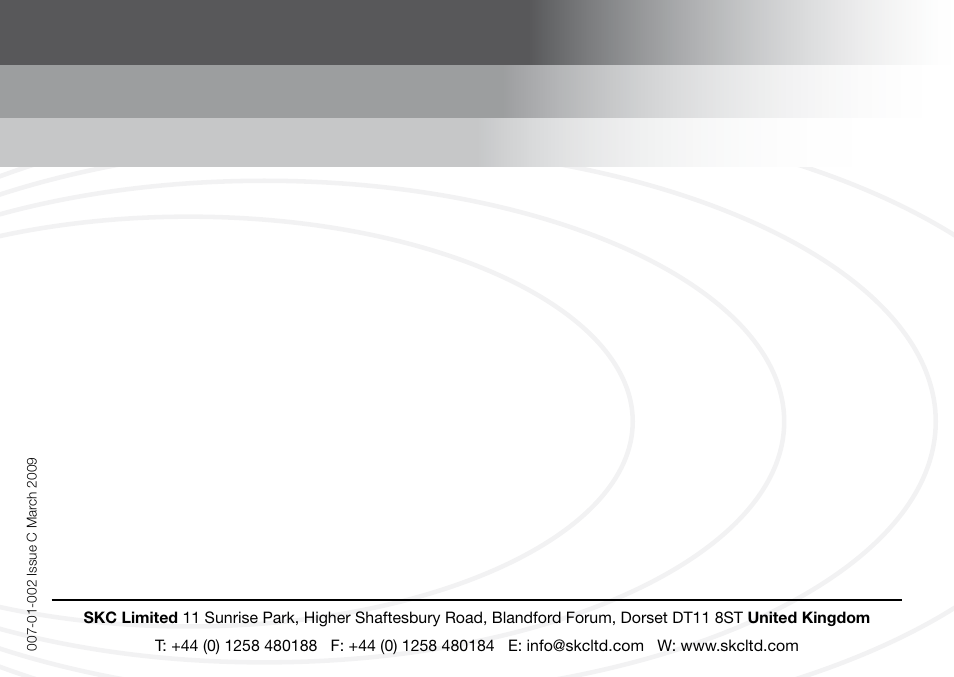 SKC Limited BioLite User Manual | Page 12 / 12