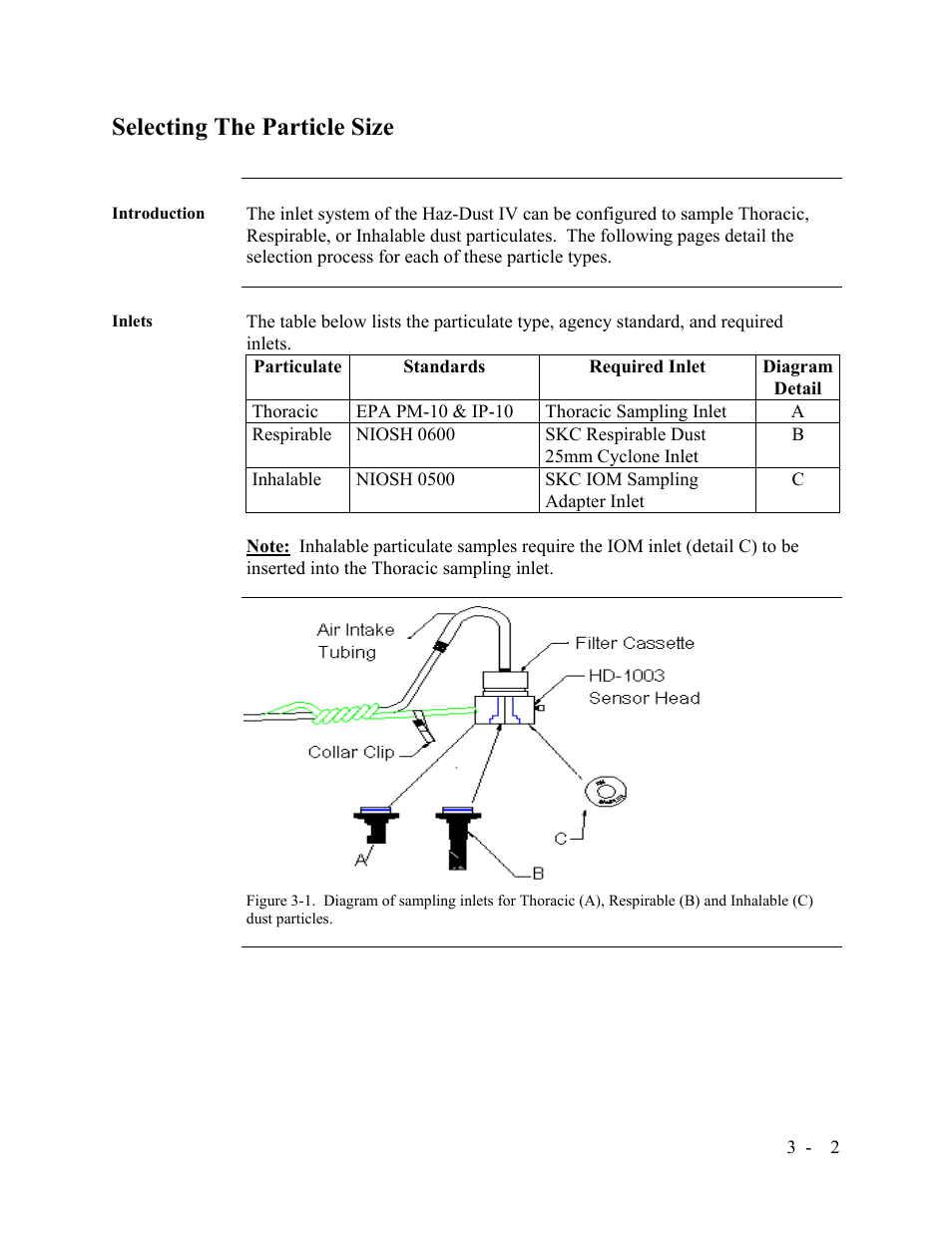 Selecting the particle size | SKC Limited Haz-Dust IV User Manual | Page 26 / 81