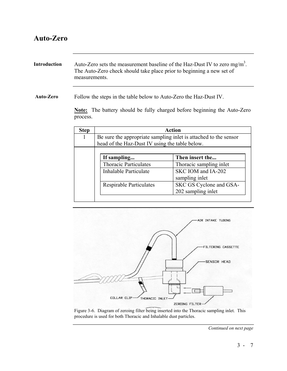 Auto-zero | SKC Limited Haz-Dust IV User Manual | Page 31 / 81