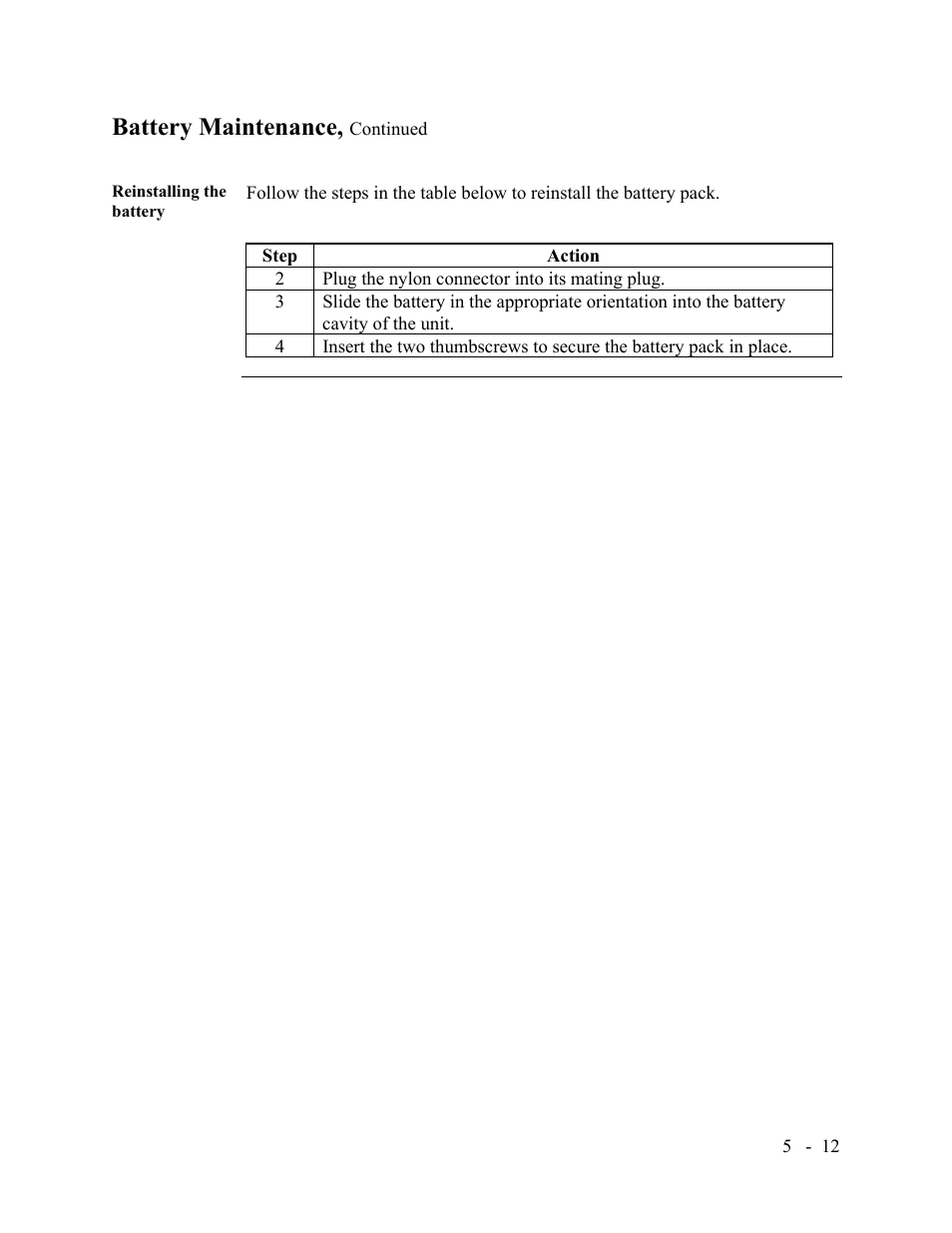 Battery maintenance | SKC Limited Haz-Dust IV User Manual | Page 71 / 81