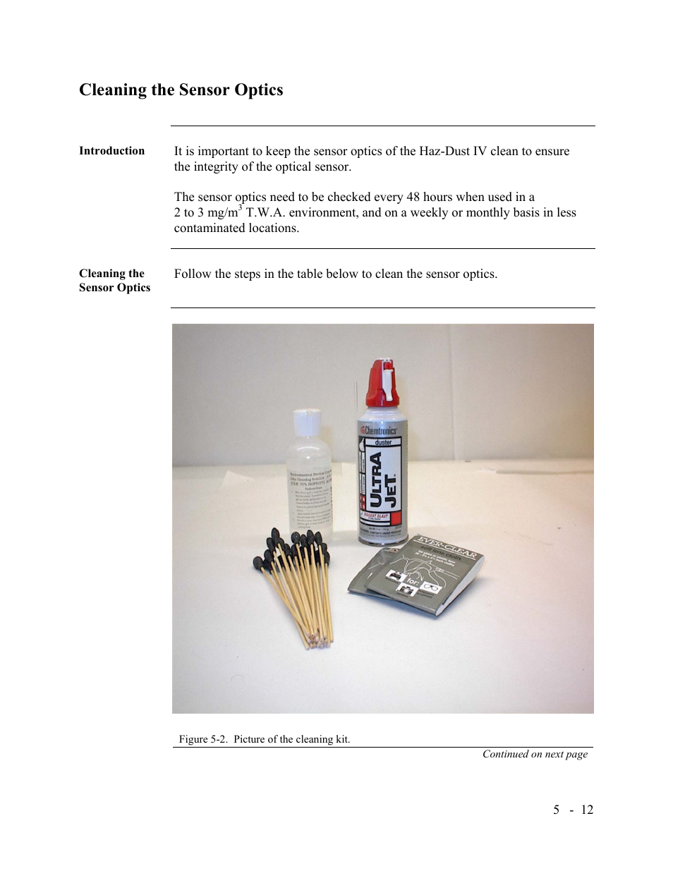 Cleaning the sensor optics | SKC Limited Haz-Dust IV User Manual | Page 72 / 81