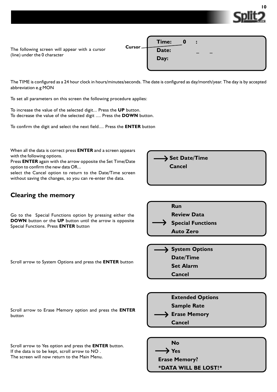 Initial setting up of the split2 | SKC Limited SPLIT2 User Manual | Page 10 / 23
