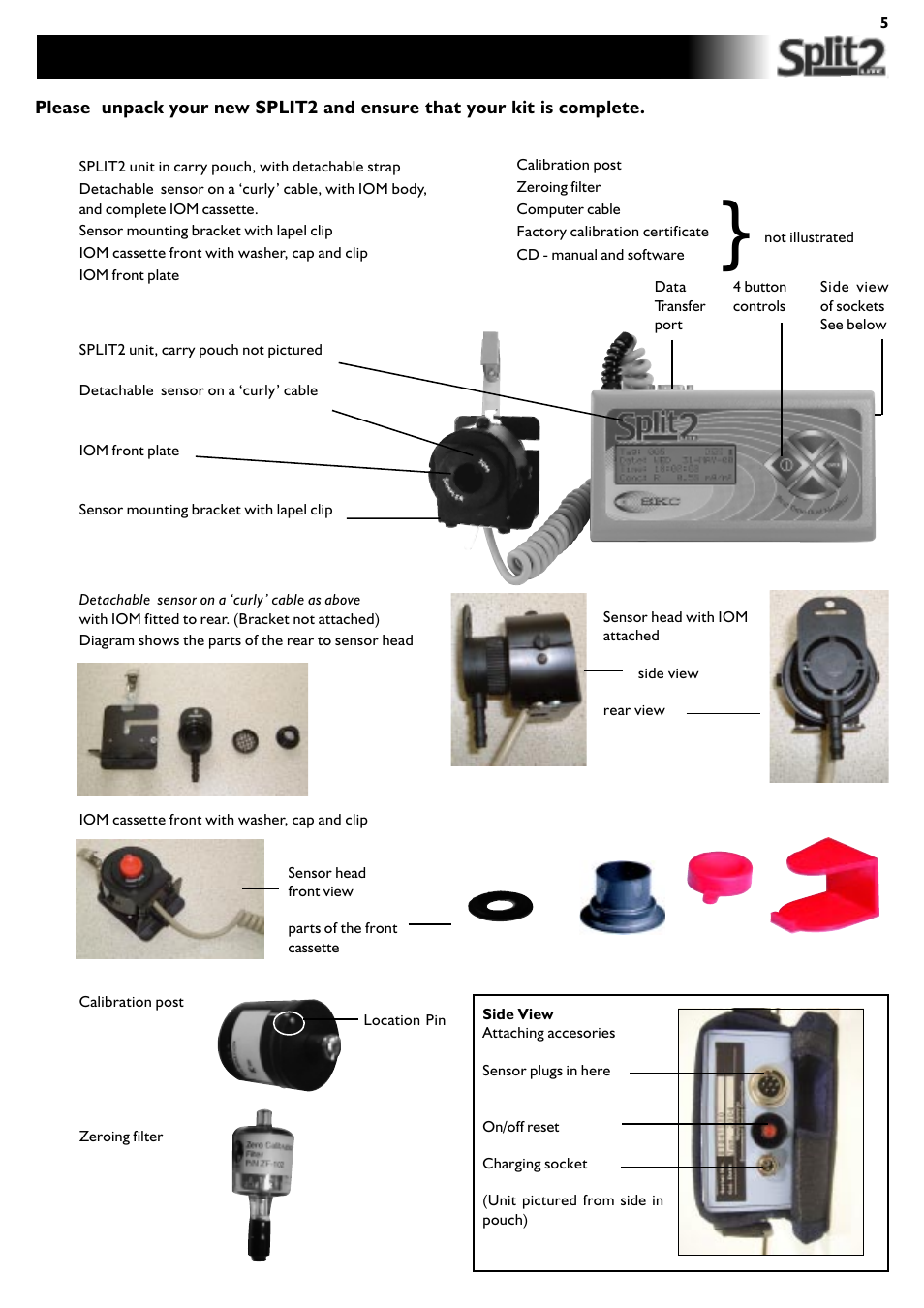 Diagrams and parts list | SKC Limited SPLIT2 User Manual | Page 5 / 23